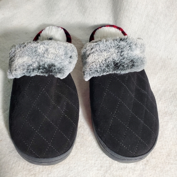 Sold BØRN Faux Fur Slippers Gray - Picture 2 of 7